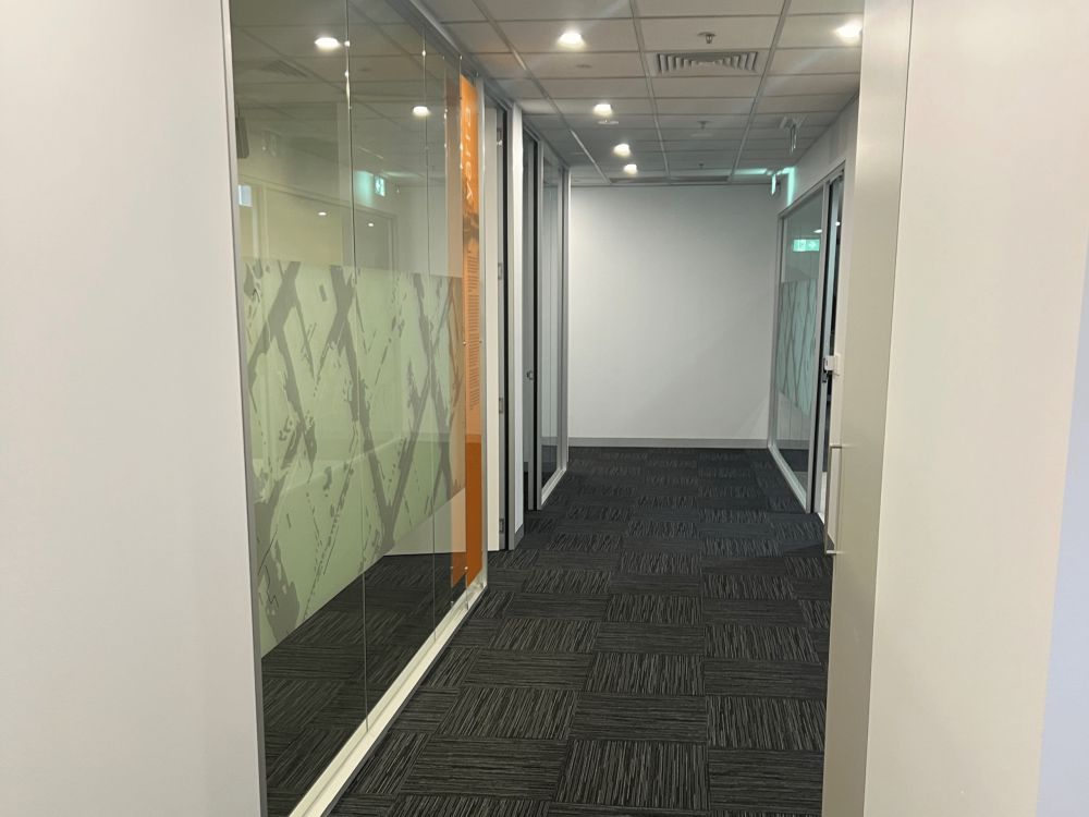 Rabo Bank Hallway Office Fitout Winstar DMS Electrical Project